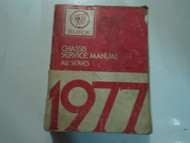 1977 Buick Chassis All Series Service Repair Shop Manual DAMAGED WRITING WORN 77