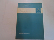 1978 Mercedes Benz Passenger Cars USA Version Manual WORN FACTORY OEM 77 DEAL