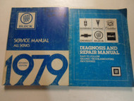 1979 Buick All Series Advanced Information Service Manual 2 Vol SET WORN WRITING