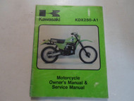 1980 Kawasaki KDX250 A-1 Motorcycle Owners Manual & Service Manual WATER DAMAGED