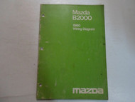 1980 Mazda B2000 Wiring Diagram Shop Manual STAINED FADED FACTORY OEM BOOK 80