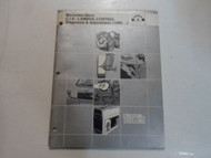 1980 Mercedes Benz C.I.S. LAMBDA Control Diagnosis & Adjustment Manual STAINED