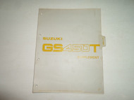 1981 Suzuki GS450T Supplement Manual STAINED LOOSE LEAF FACTORY OEM BOOK 81