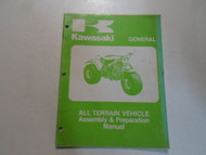 1982 Kawasaki GENERAL ATV Assembly & Preparation Manual SUN DAMAGE WORN FACTORY
