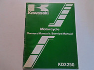 1983 Kawasaki KDX250 Owners & Service Repair Shop Manual WATER DAMAGE OEM B3 OEM