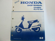 1985 Honda CH80 Elite 80 Service Repair Shop Manual FACTORY OEM BOOK 85 x