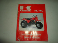 1985 Kawasaki KLT160 ATV Service Repair Shop Manual WATER DAMAGED STAINED 85 OEM