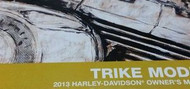 2013 Harley Davidson TRIKE Models Owner's Operators Owners Manual NEW 2013