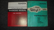 1986 Toyota Celica Service Repair Shop Manual Set 86 W Diagnosis Book OEM