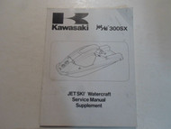 1987 1991 Kawasaki Jet Ski 300SX Service Manual Supplement STAINED WORN OEM DEAL