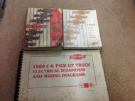 1989 Chevy CK Truck 1500 2500 3500 Service Shop Repair Manual Set W EWD + UNIT