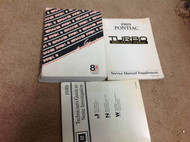 1989 GM PONTIAC GRAND PRIX Service Shop Repair Manual Set W Supplements OEM