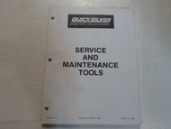 1989 Quicksilver Service & Maintenance Tools Manual MINOR STAINS FACTORY OEM 89