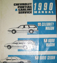 1990 Chevy Celebrity Pontiac 6000 Sedan & Wagon Service Shop Repair Manual OEM