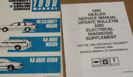 1990 Chevy Celebrity Pontiac 6000 Sedan & Wagon Service Shop Repair Manual Set