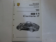 1990 Porsche 911 Carrera 4 Service Information Technik Manual Factory OEM Book