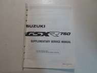 1990 Suzuki GSXR750 L Supplementary Service Manual 995013712003E FACTORY OEM x