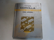 1990 Toyota Corolla Electrical Wiring Diagram Troubleshooting Manual FACTORY