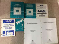 1991 Ford L SERIES L-SERIES TRUCK Service Shop Repair Manual Set W EWD + OEM