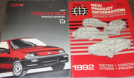 1992 Chevy GEO METRO Service Shop Repair Workshop Manual Set W Product Book GM