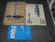 1992 FORD TEMPO & Mercury Topaz Service Shop Repair Manual Set Factory OEM