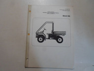 1993 Kawasaki Mule 500 Utility Vehicle Assembly & Preparation Manual MINOR STAIN