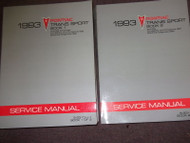 1993 Pontiac Trans Sport Service Shop Repair Workshop Manual Set OEM FACTORY GM
