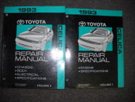 1993 Toyota Celica Service Repair Shop Manual Set OEM Engine Chassis Body BOOK
