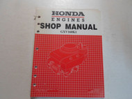 1996 Honda Engines GXV160K1 Shop Manual LOOSE LEAF DISCOLORED FACTORY OEM DEAL
