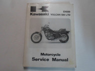 1996 Kawasaki EN500 Vulcan 500LTD Service Shop Manual STAINED WORN 96 OEM DEAL