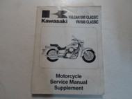 1996 Kawasaki VULCAN1500 VN1500 Classic Service Manual Supplement STAINED WORN