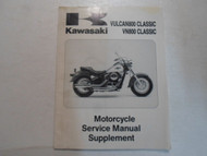 1996 Kawasaki Vulcan800 Classic VN800 Classic Service Manual Supplement STAINED