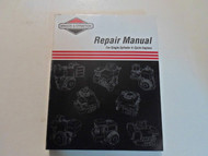 1998 Briggs & Stratton Single Cylinder 4 Cycle Engine Repair Manual WORN FACTORY