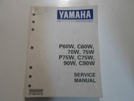 1998 Yamaha Outboards P60W C60W 70W 75W P75W C75W 90W C90W Service Shop Manual N