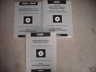 1999 Dodge Viper Coupe Roadster Diagnostics Procedures Service Shop Manual Set