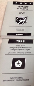 1999 Dodge Viper Coupe Roadster Service Shop Manual SET W POWERTRAIN DIAGNOSTIC