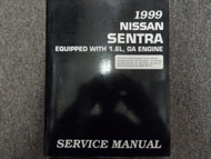 1999 Nissan Sentra 1.6L GA Engine Service Repair Shop Workshop Manual FACTORY x