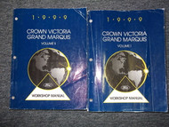 1999 FORD CROWN VICTORIA & Grand Marquis Service Shop Repair Manual Set OEM