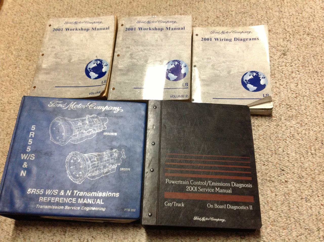 2001 Ford Lincoln Ls Service Shop Repair Manual Set W Ewd