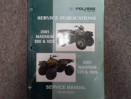 2001 Polaris Magnum 325 500 HDS Service Repair Shop Manual FACTORY NEW 2001