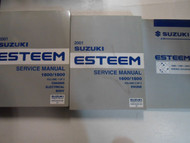 2001 Suzuki Esteem Service Repair Shop Workshop Manual Set W Wiring Diagram NEW