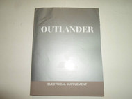 2012 MITSUBISHI Outlander Electrical Supplement Manual FACTORY OEM BOOK 12 WORN