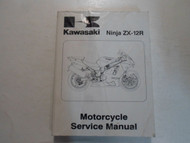 2002 Kawasaki Ninja ZX-12R Motorcycle Service Manual STAINED MINOR WATER DAMAGE