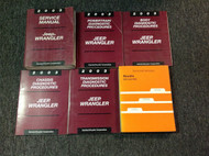 2003 JEEP WRANGLER Service Shop Repair Manual Set W Diagnostics + Recalls OEM