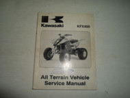 2003 Kawasaki KFX400 All Terrain Vehicle ATV Service Repair Shop Manual x OEM