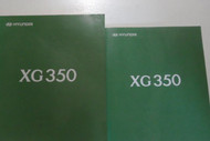 2004 Hyundai XG350 XG 350 Service Repair Shop Manual W Electrical Wiring Book NE