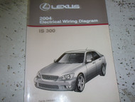 2004 LEXUS IS300 IS 300 Electrical Wiring Diagram EWD Service Shop Manual 04