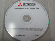 2006 Mitsubishi Montero Service Repair Shop Manual Data CD FACTORY OEM