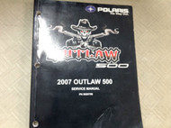 2007 POLARIS OUTLAW 500 Workshop Shop Repair Workshop Service Manual NEW Book