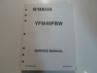 2007 Yamaha YFM40FBW Motorcycle Service Shop Repair Workshop Manual OEM x 2007